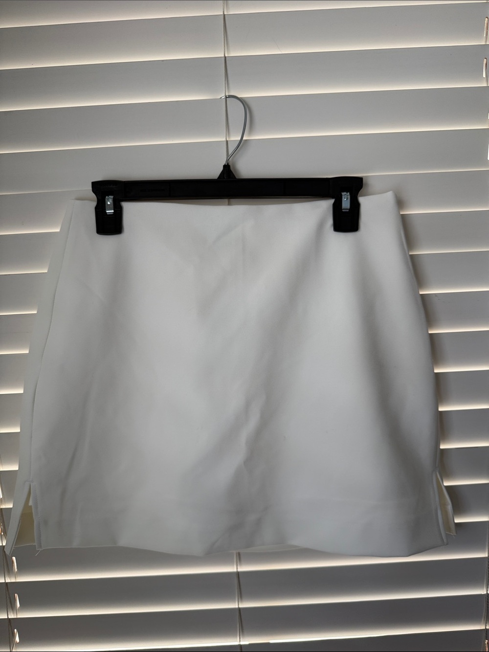 Express White Mini Skort - Clean A-Line